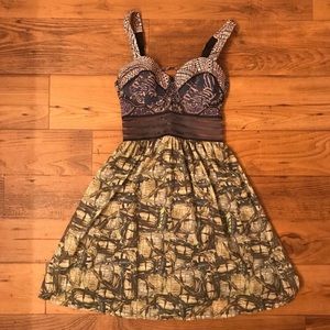 Maaji Bra Top & Corset Top Chiffon Bottom Mesh